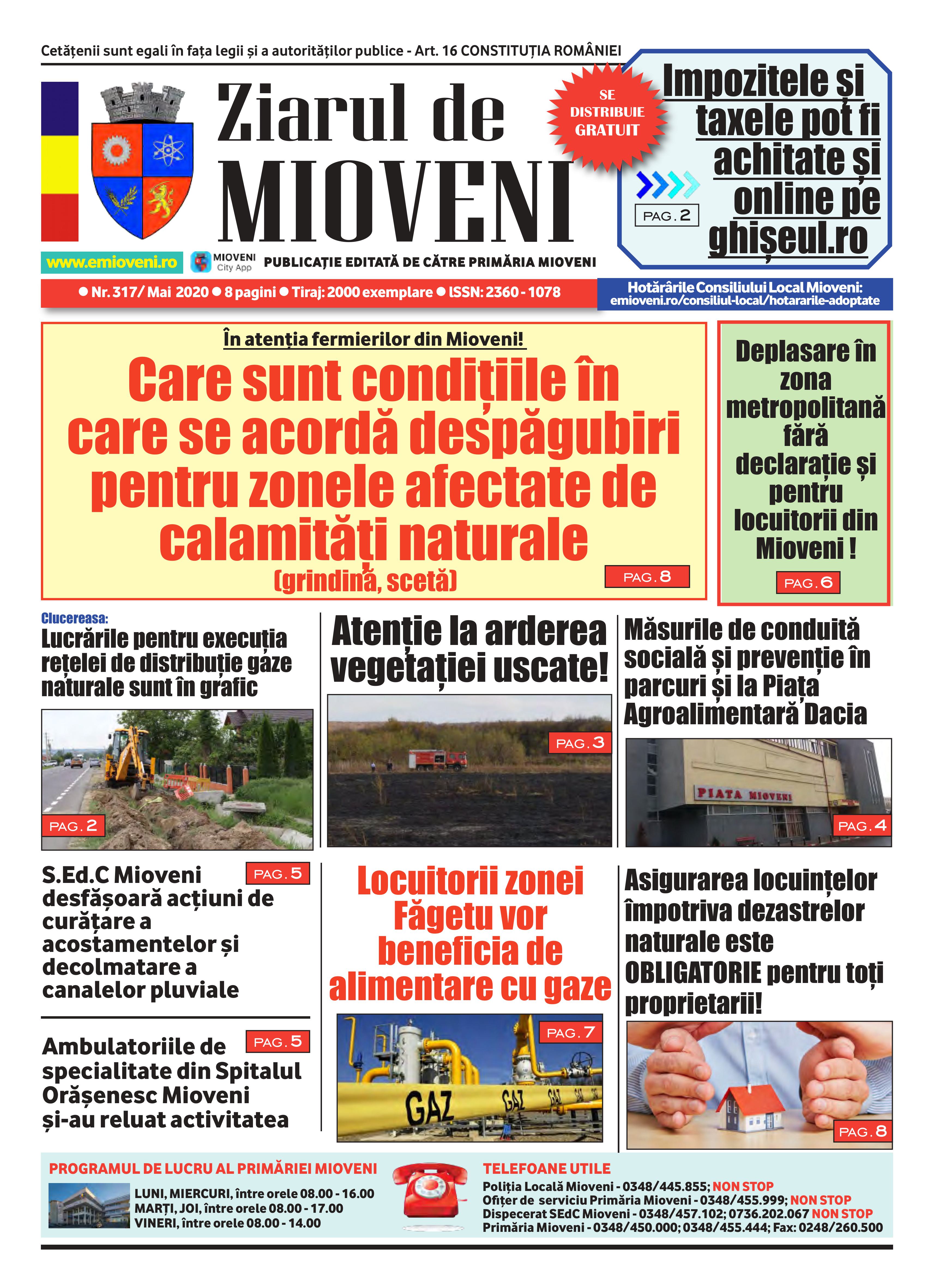 Ziarul de Mioveni nr. 317 - Mai 2020