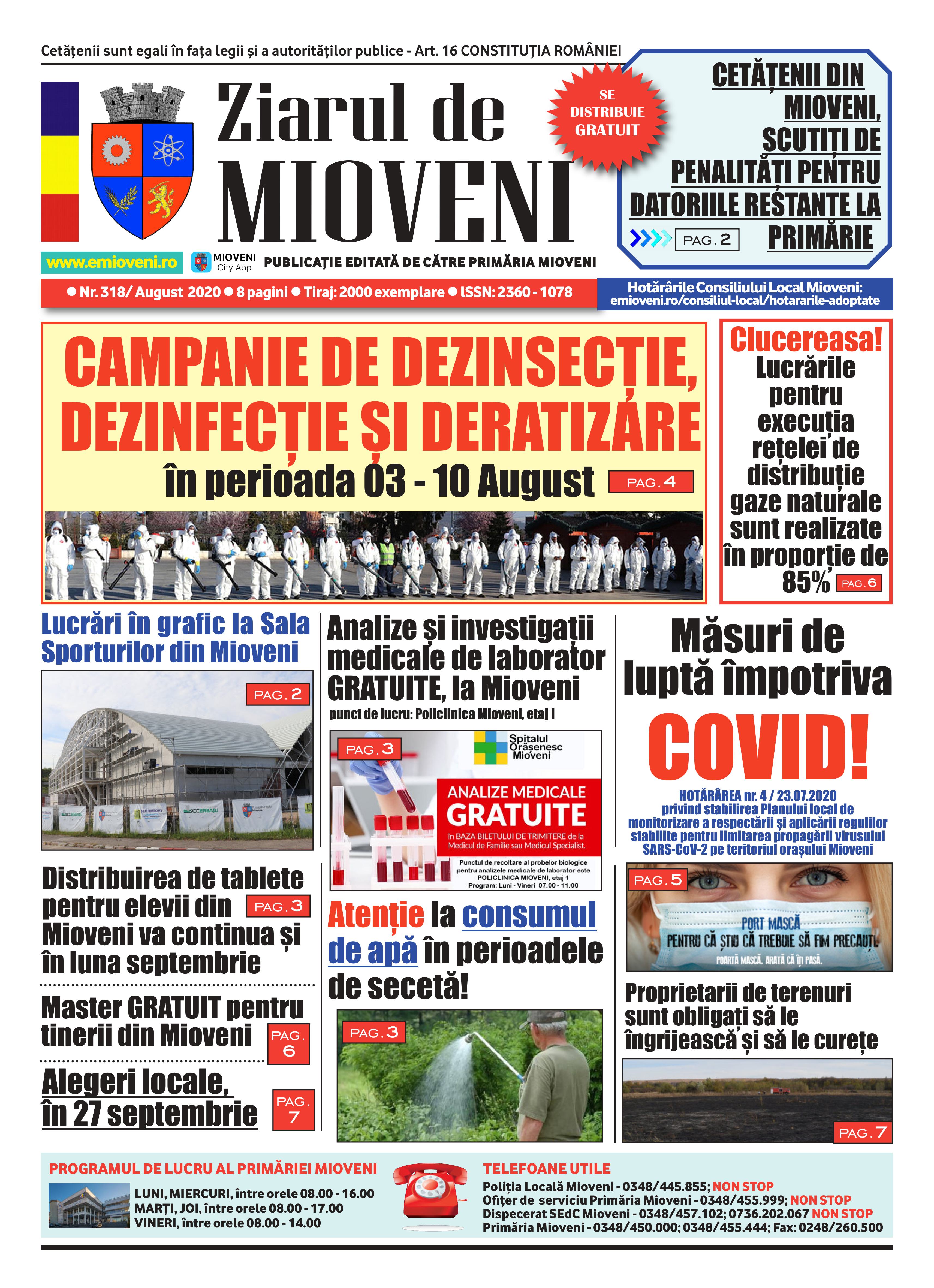 Ziarul de Mioveni nr. 318 - August 2020
