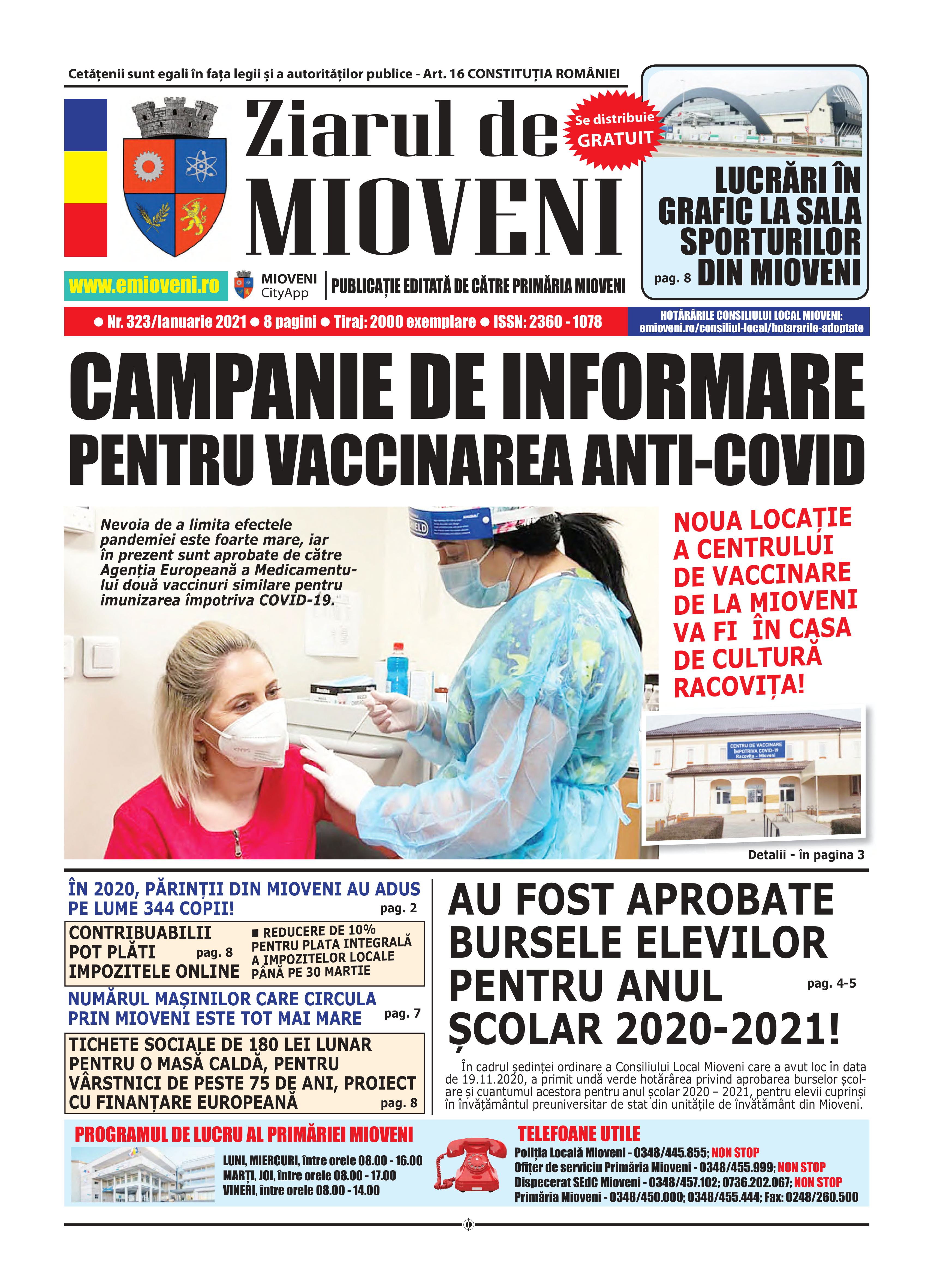 Ziarul de Mioveni nr. 323 - Ianuarie 2021