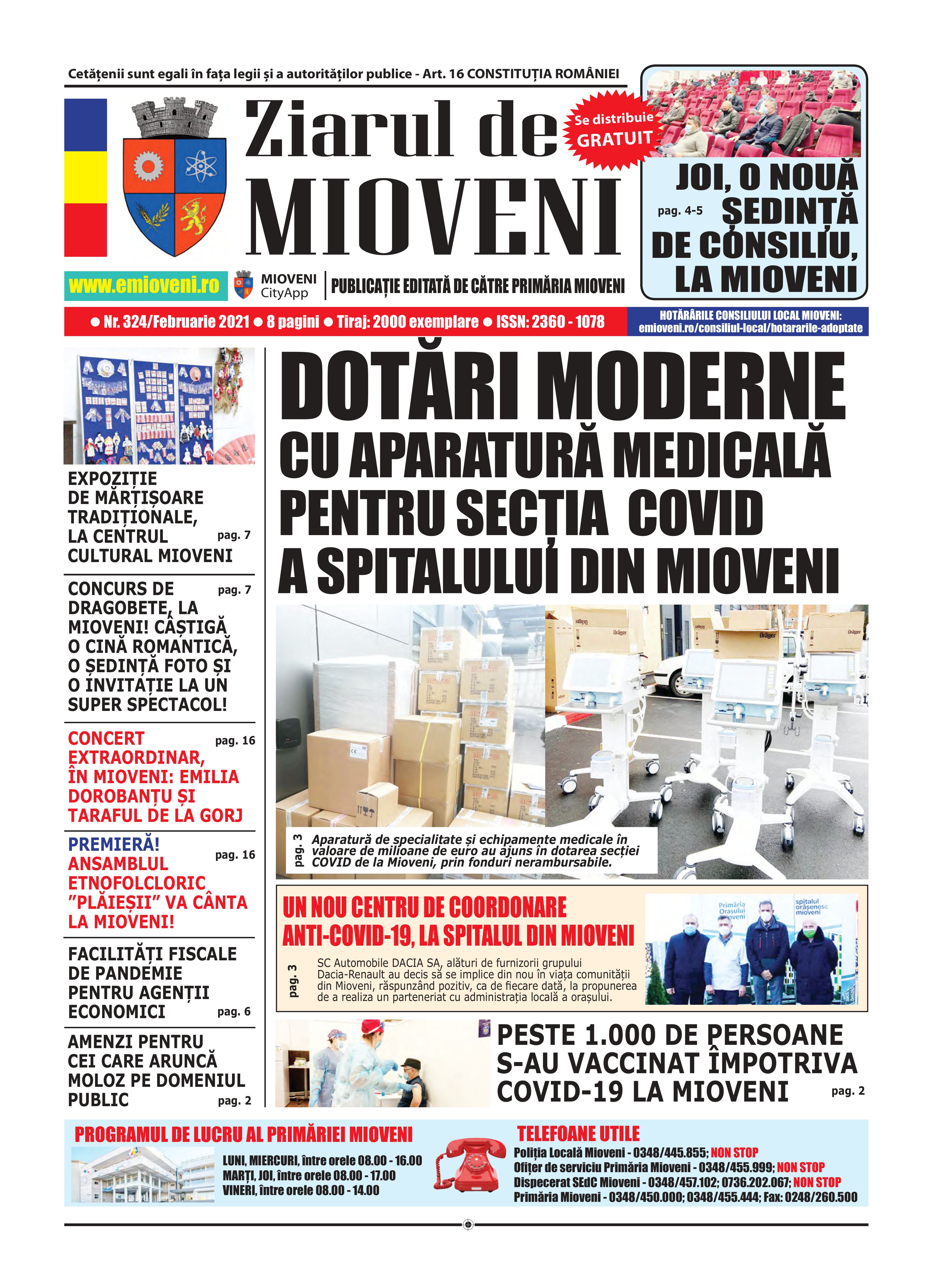 Ziarul de Mioveni nr. 324 - Februarie 2021