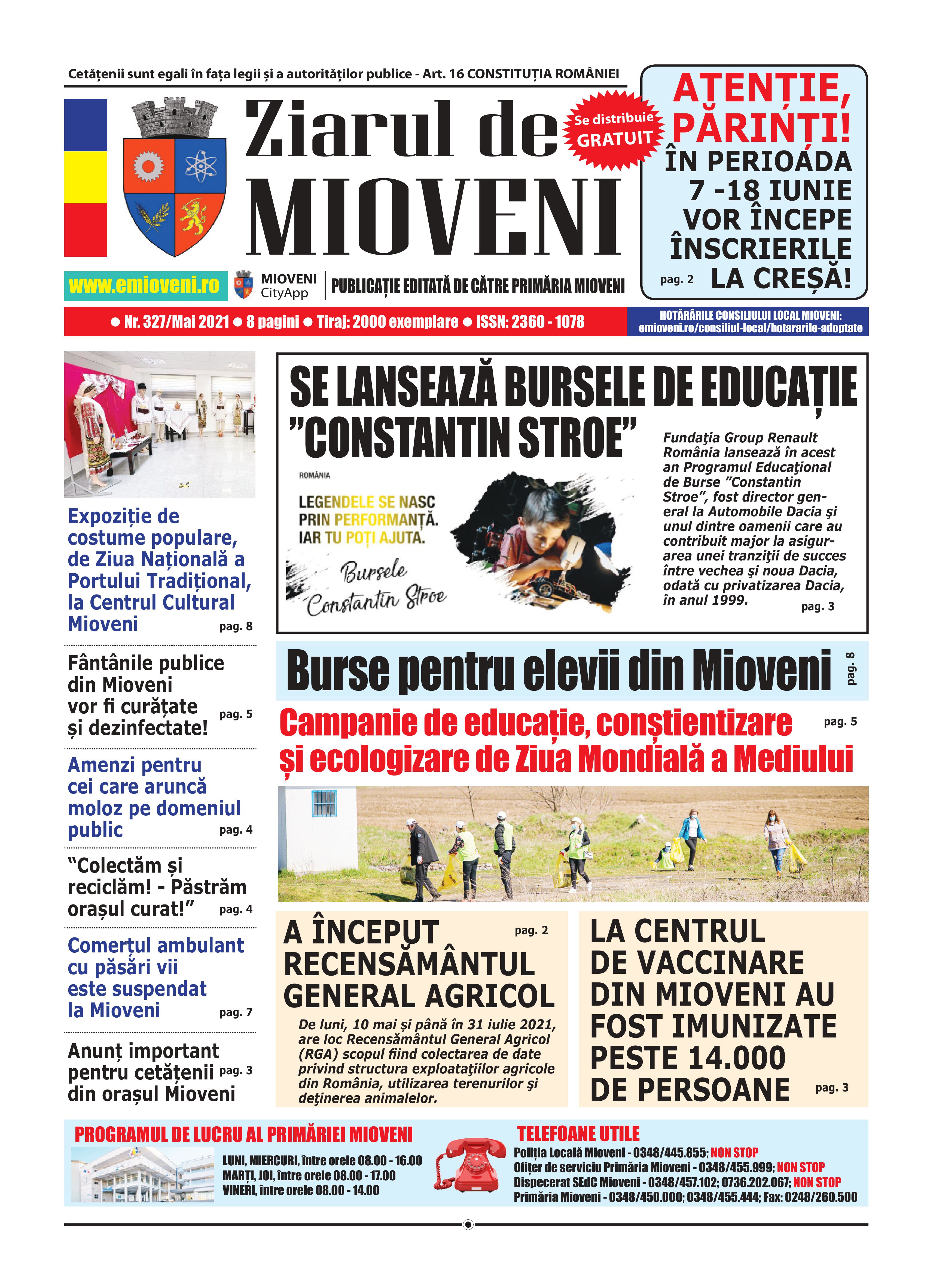 Ziarul de Mioveni nr. 327 - Mai 2021