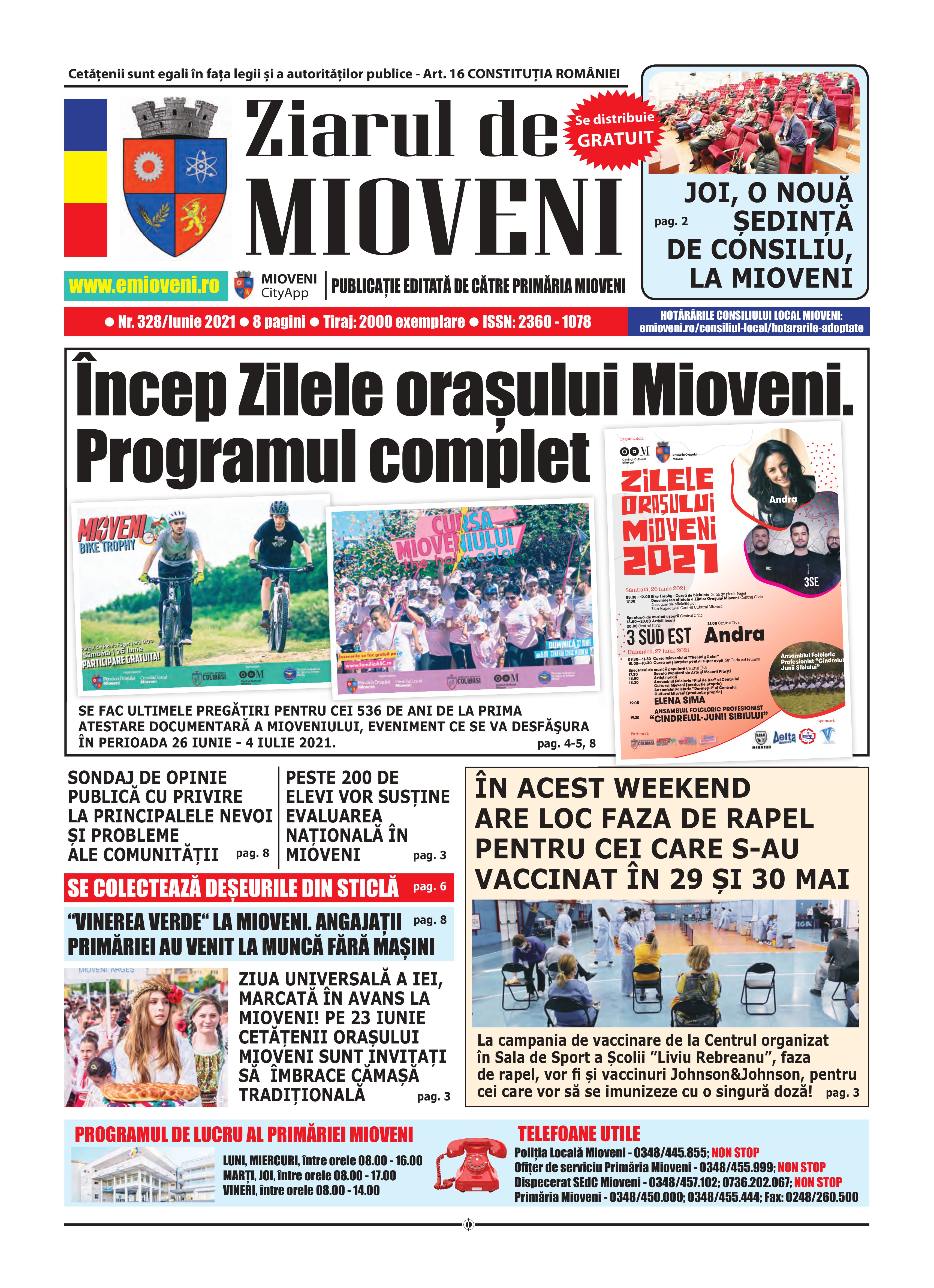 Ziarul de Mioveni nr. 328 - Iunie 2021
