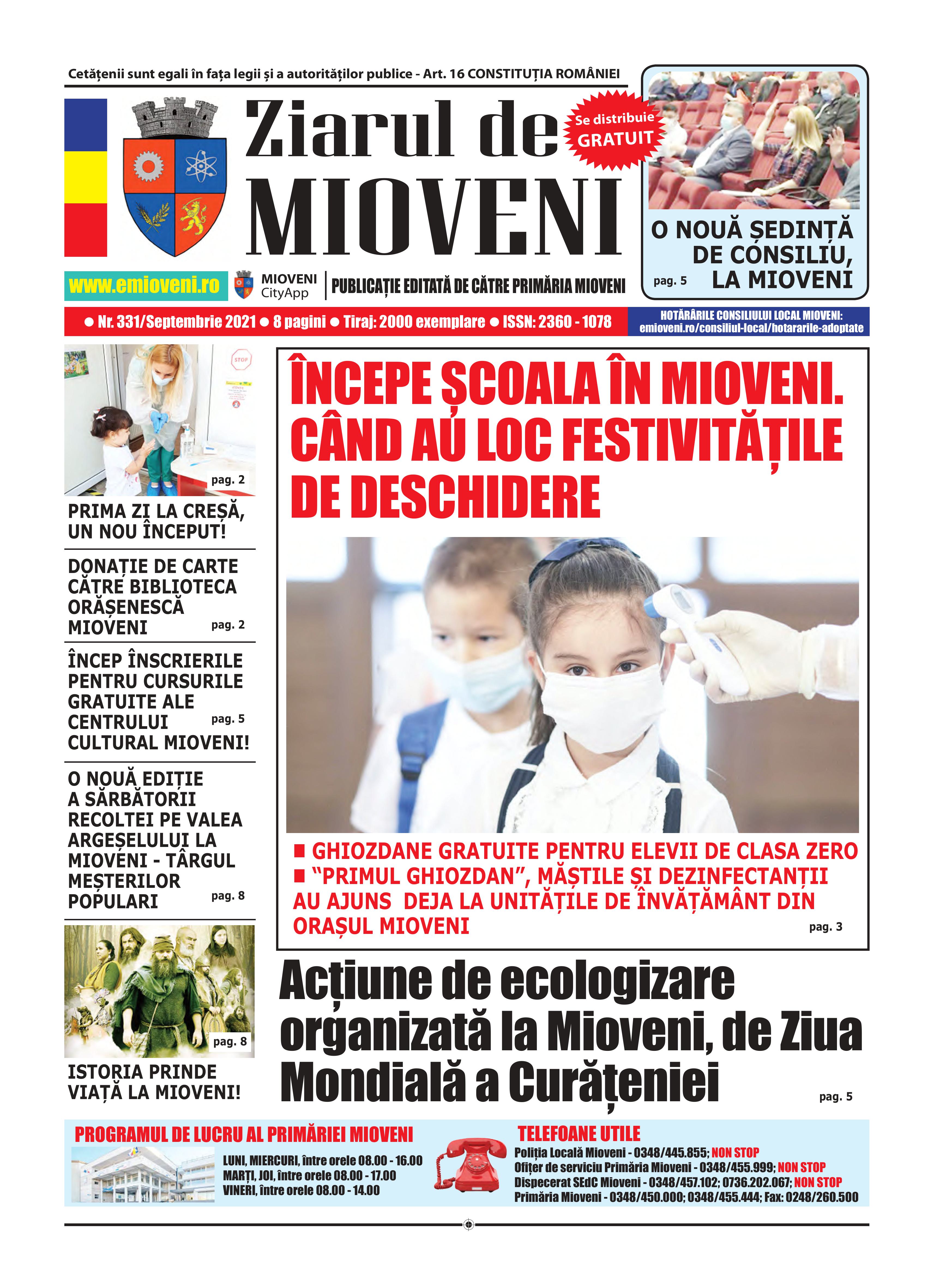 Ziarul de Mioveni nr. 331 - Septembrie 2021