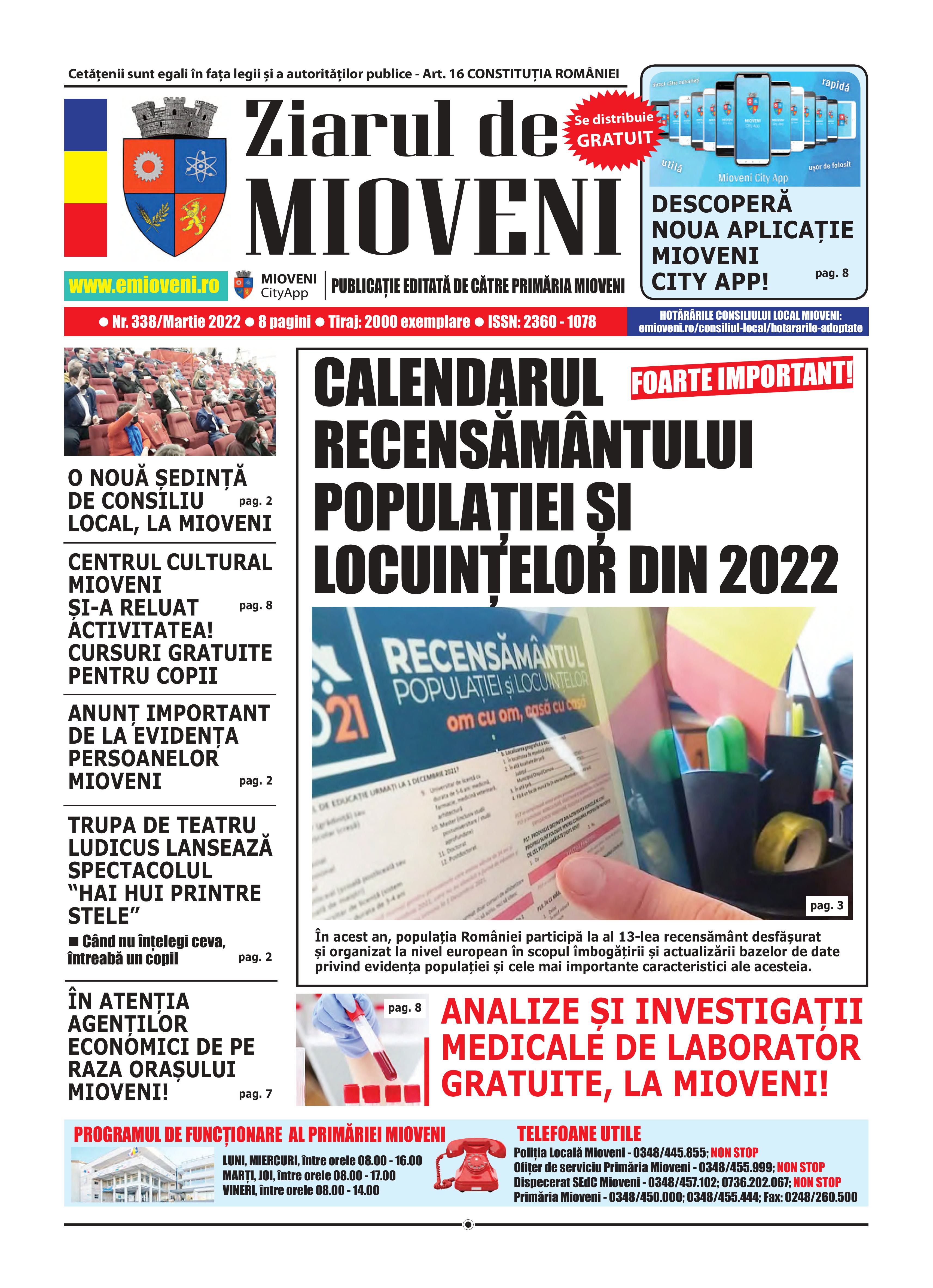 Ziarul de Mioveni nr. 338 - Martie 2022