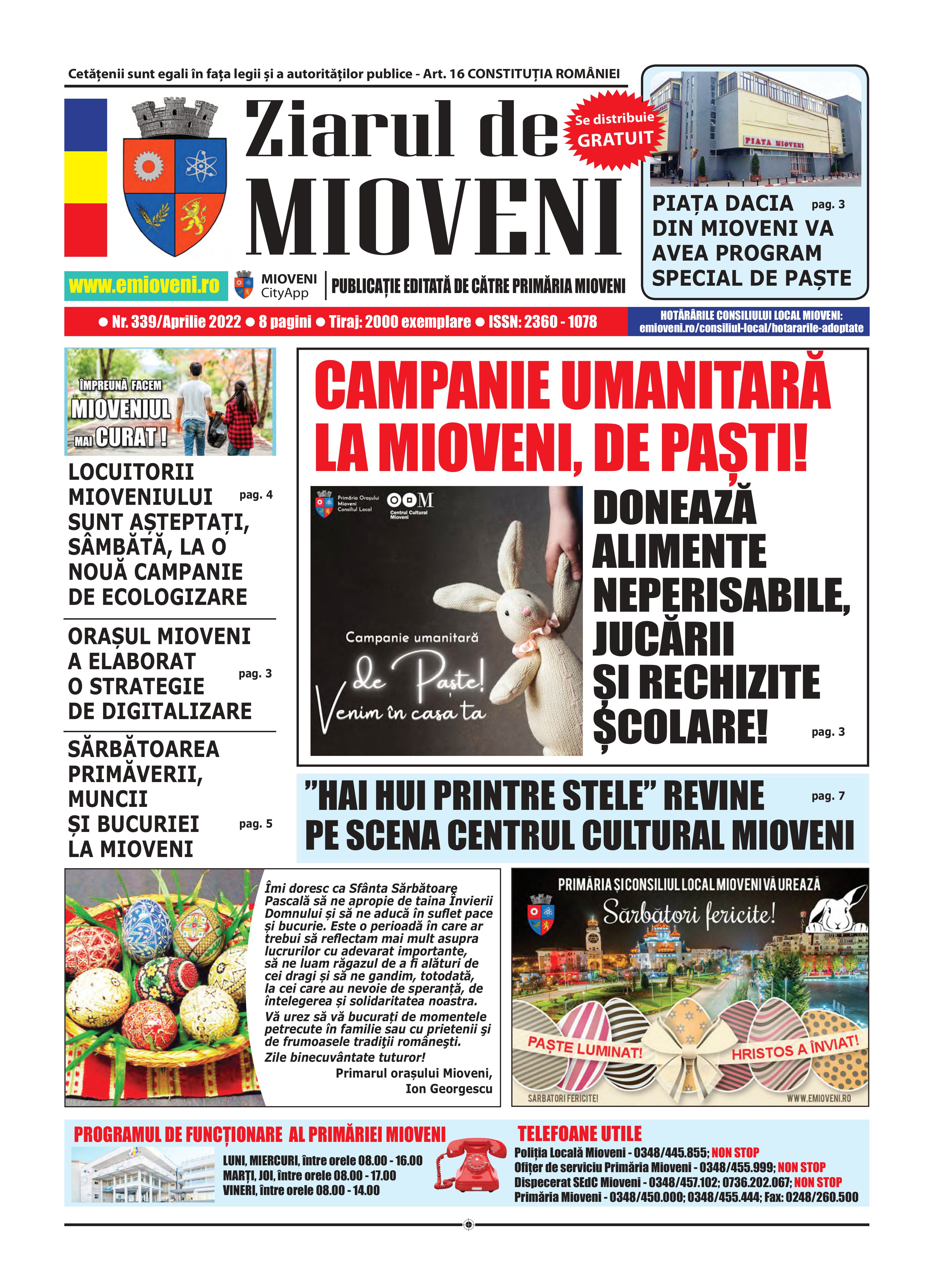 Ziarul de Mioveni nr. 339 - Aprilie 2022