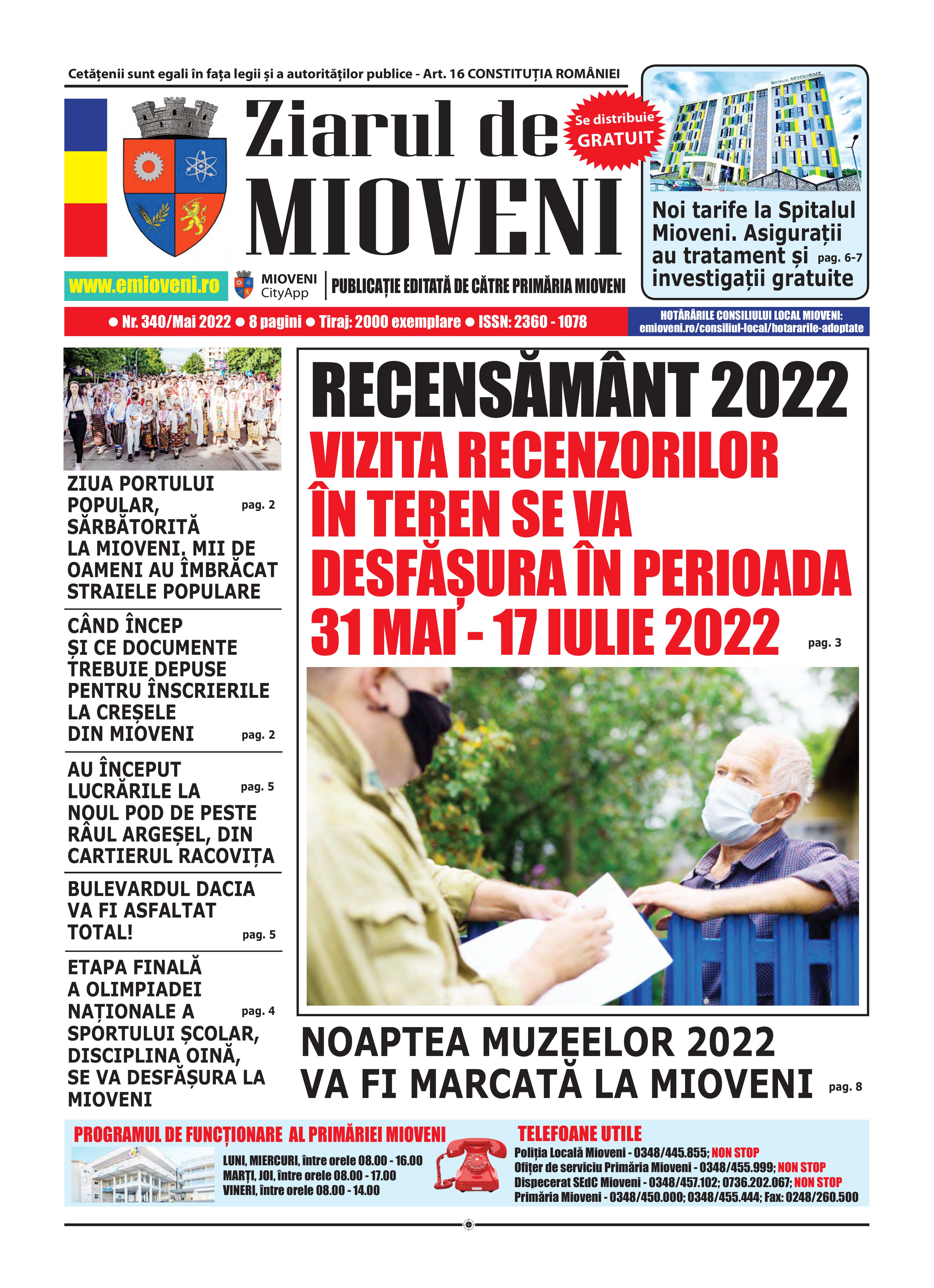Ziarul de Mioveni nr. 340 - Mai 2022
