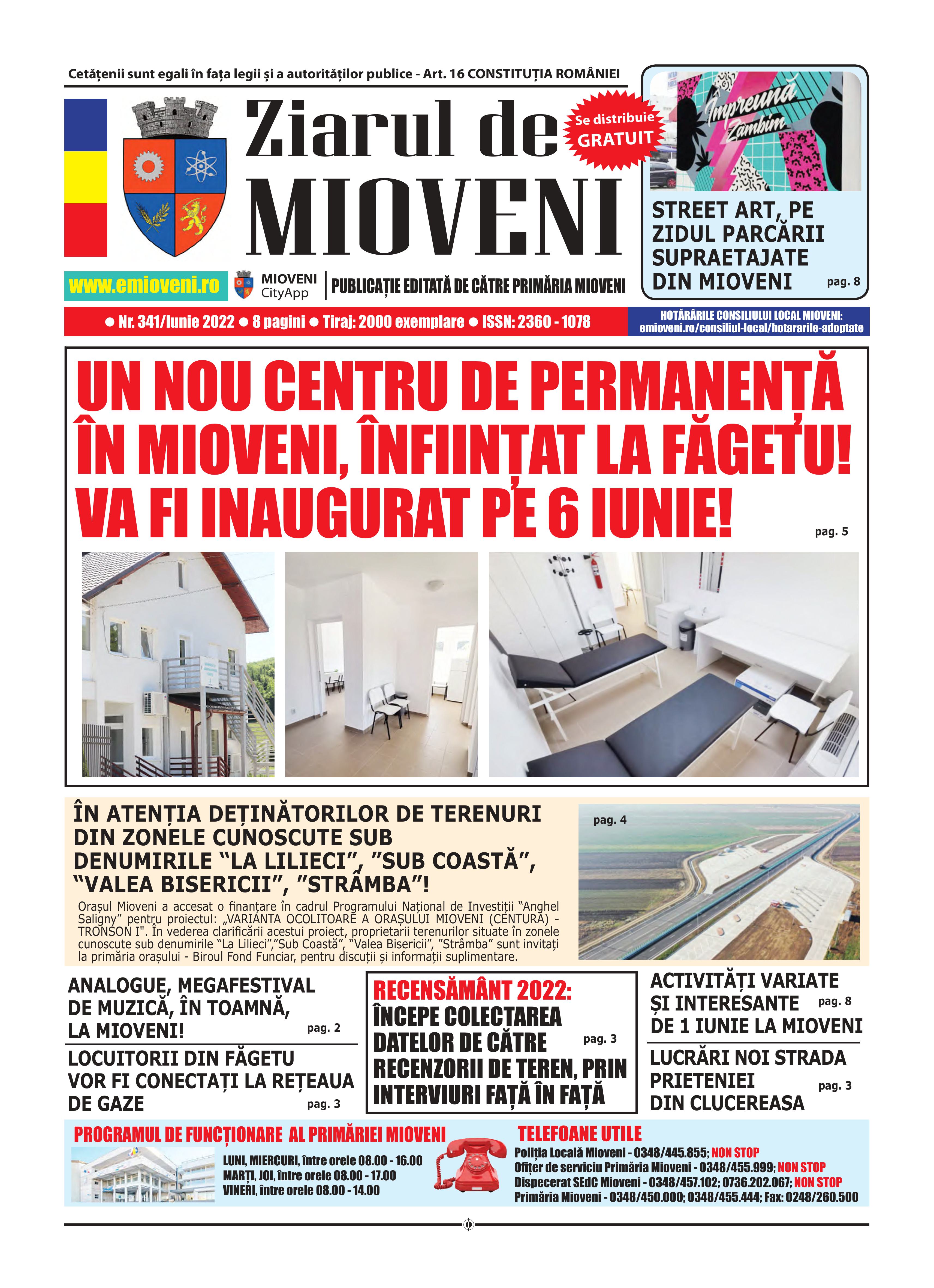 Ziarul de Mioveni nr. 341 - Iunie I 2022
