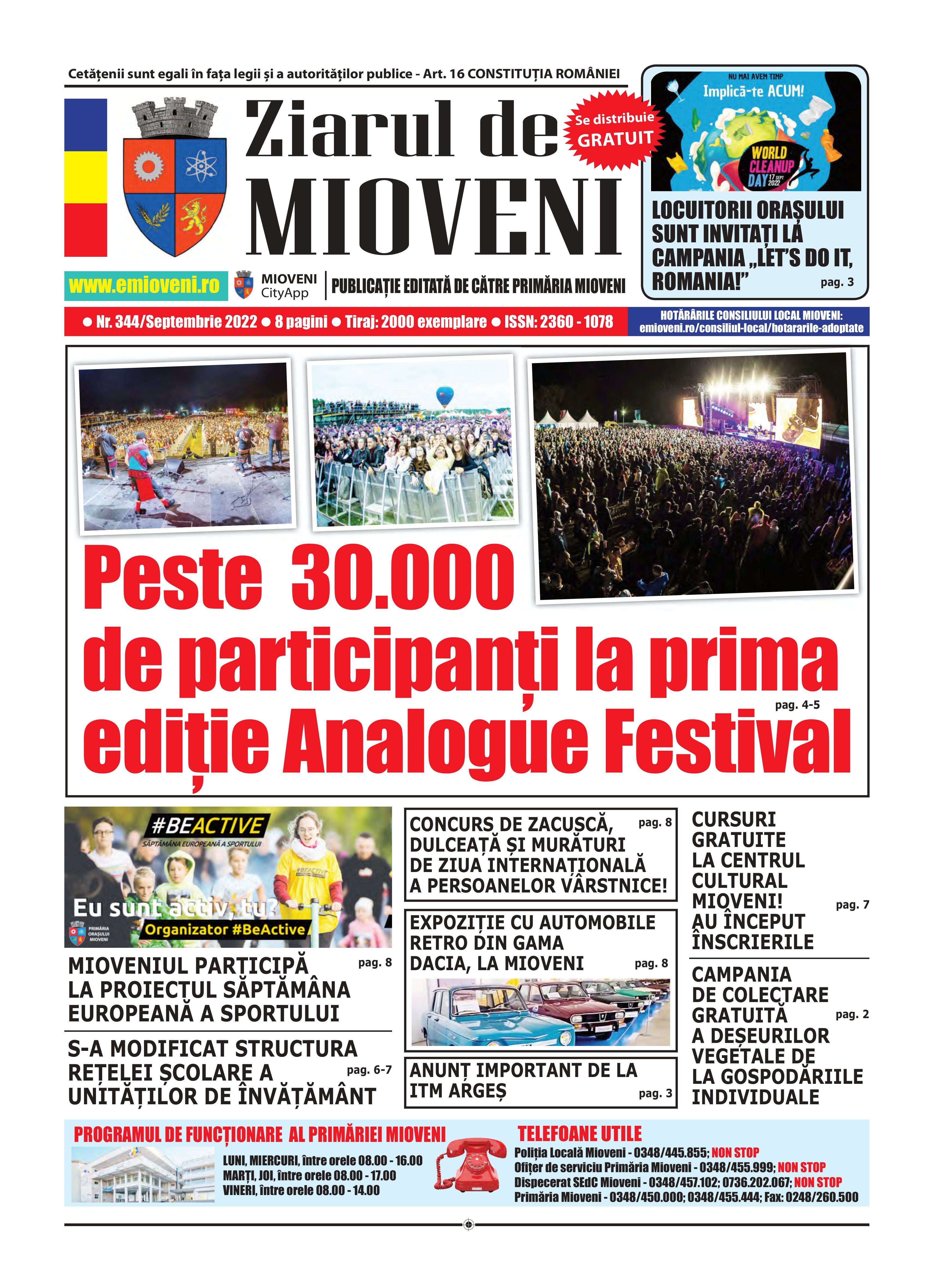 Ziarul de Mioveni nr. 344 - Septembrie 2022