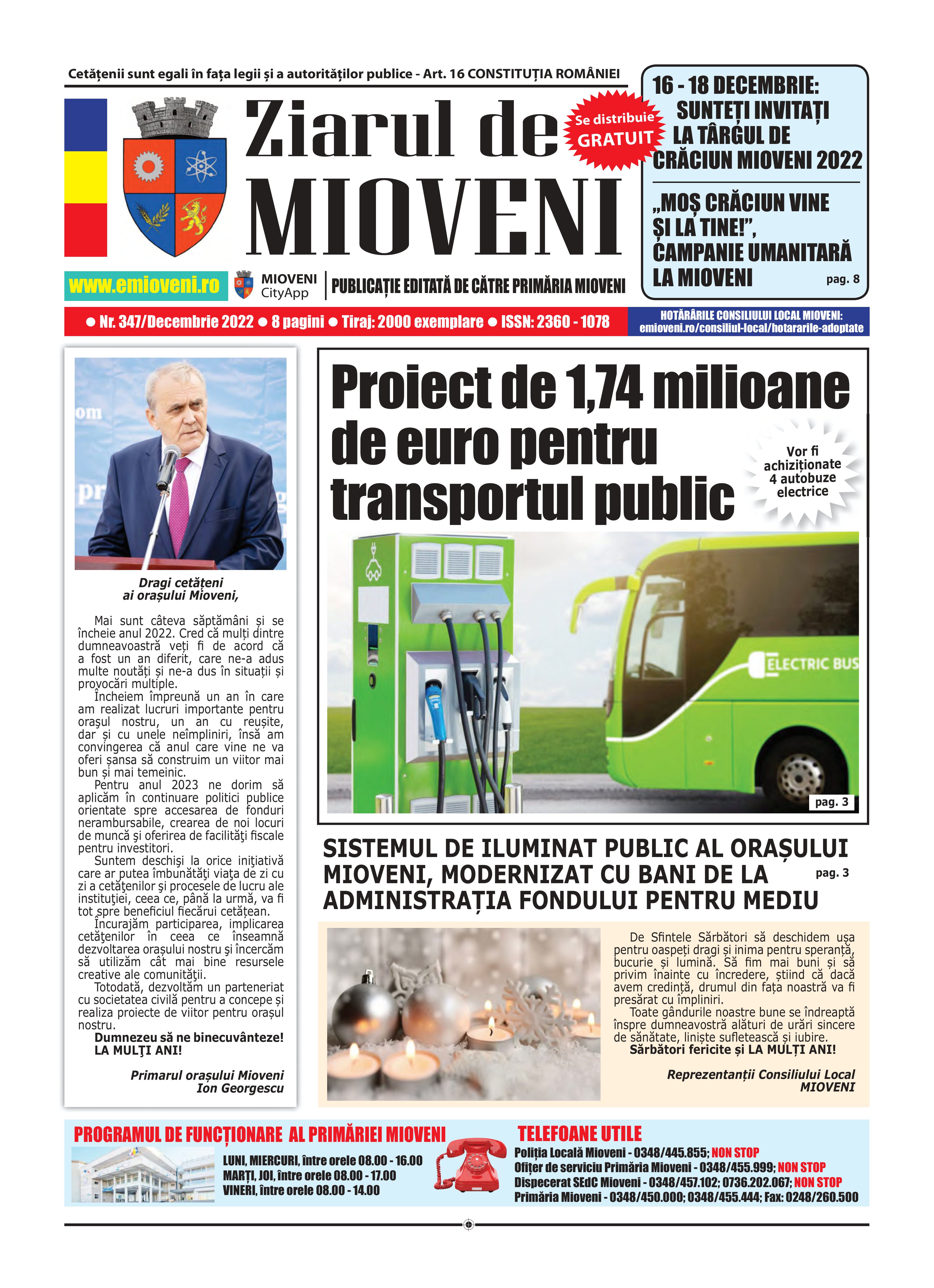 Ziarul de Mioveni nr. 347 - Decembrie 2022