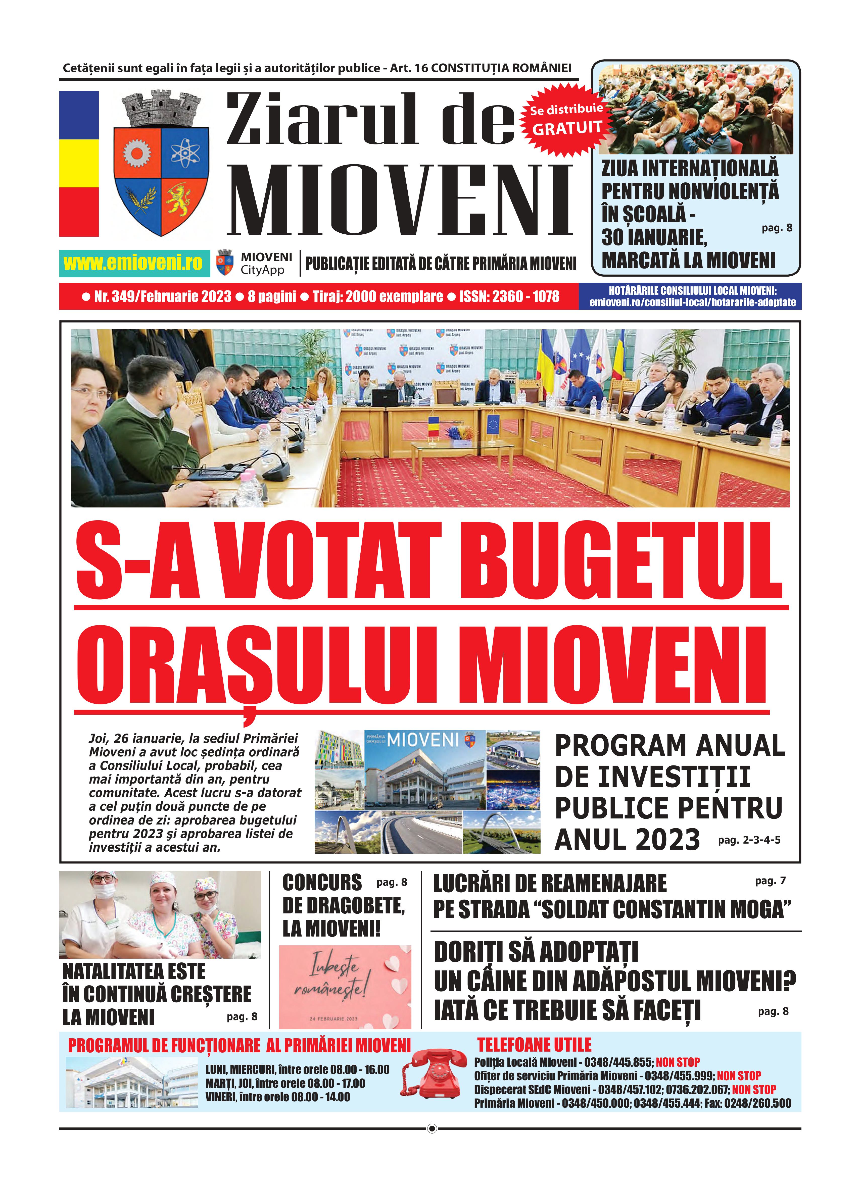 Ziarul de Mioveni nr. 349 - Februarie 2023
