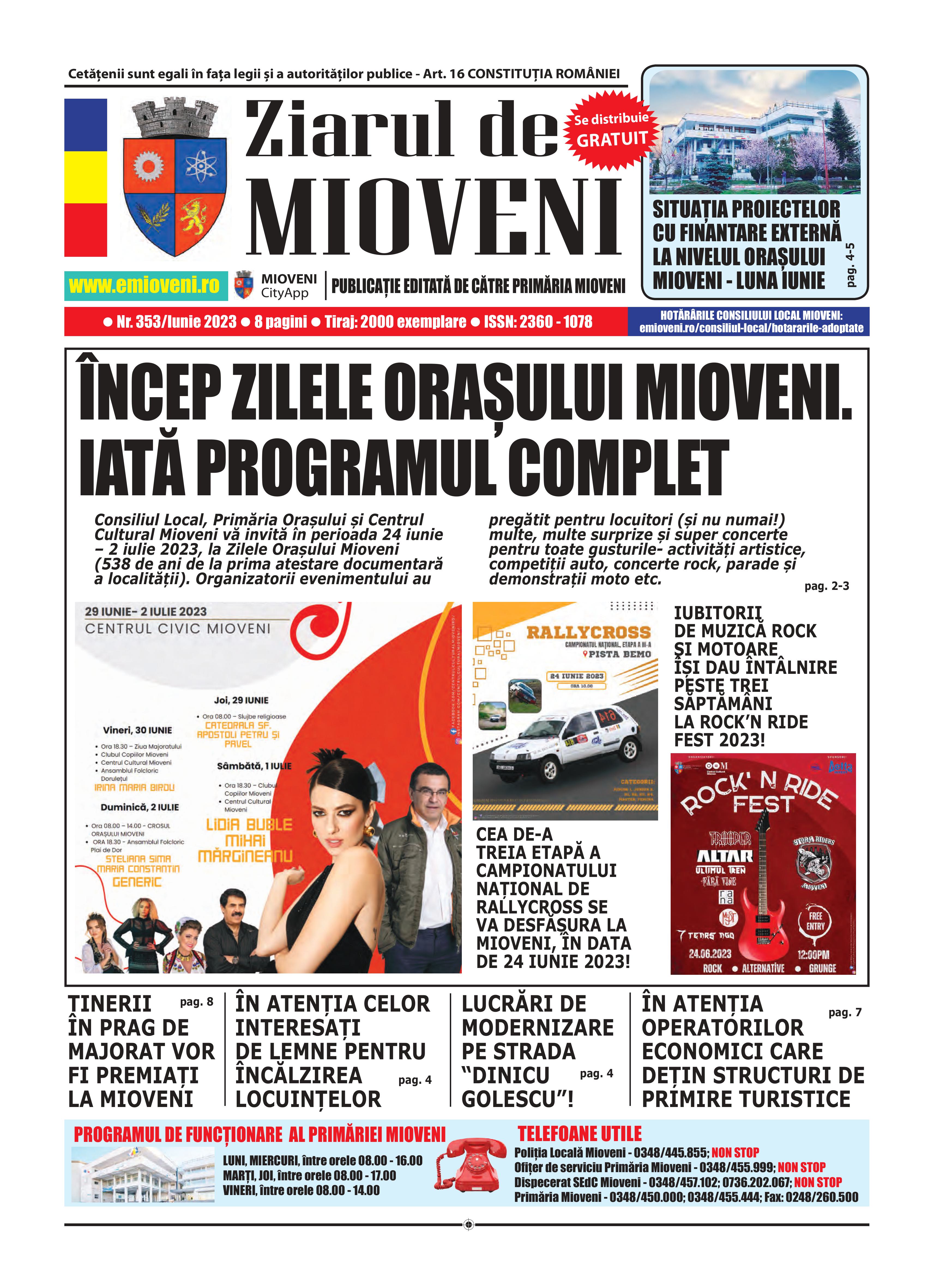 Ziarul de Mioveni nr. 353 - Iunie 2023