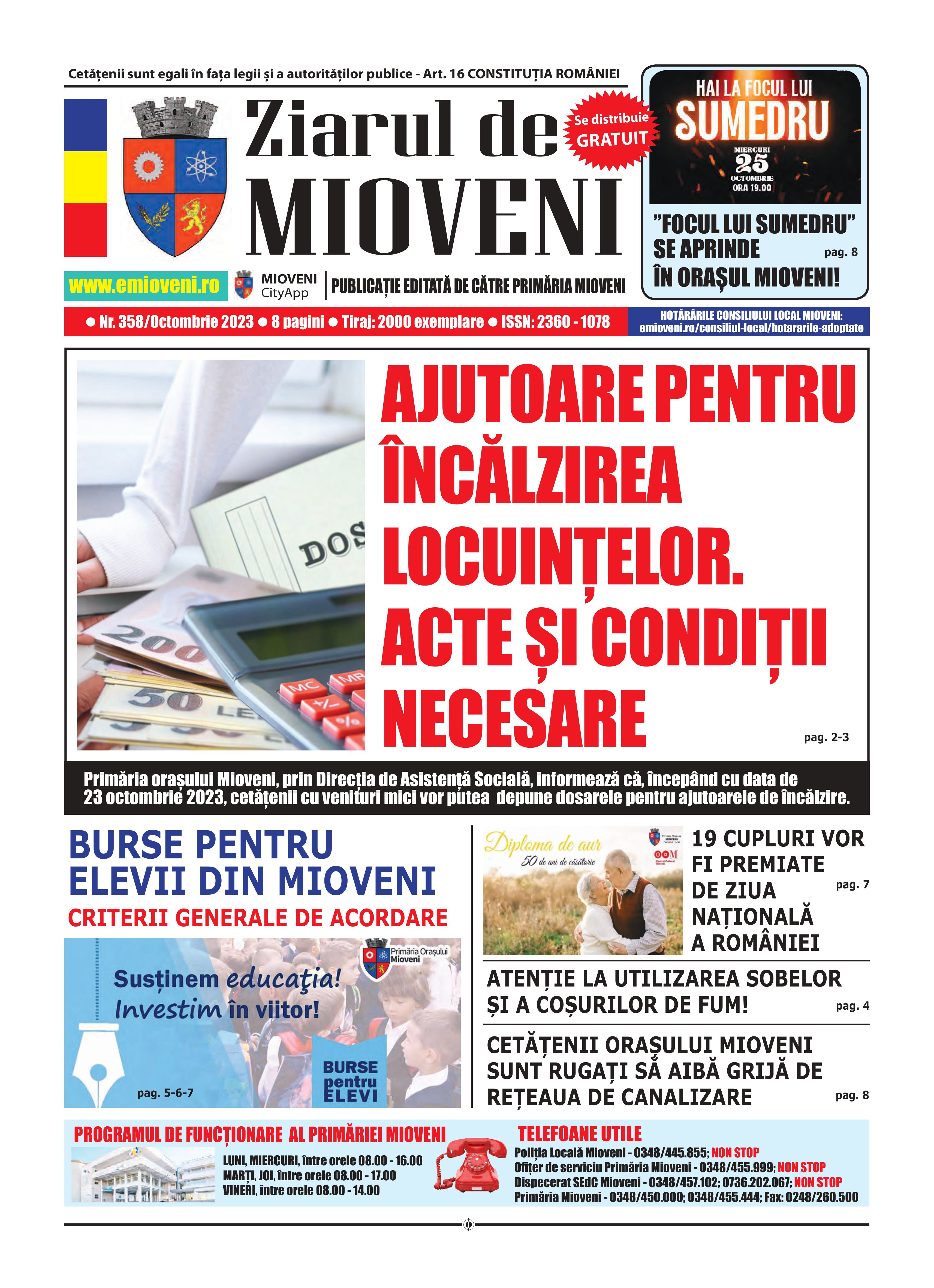 Ziarul de Mioveni nr. 358 - Octombrie 2023
