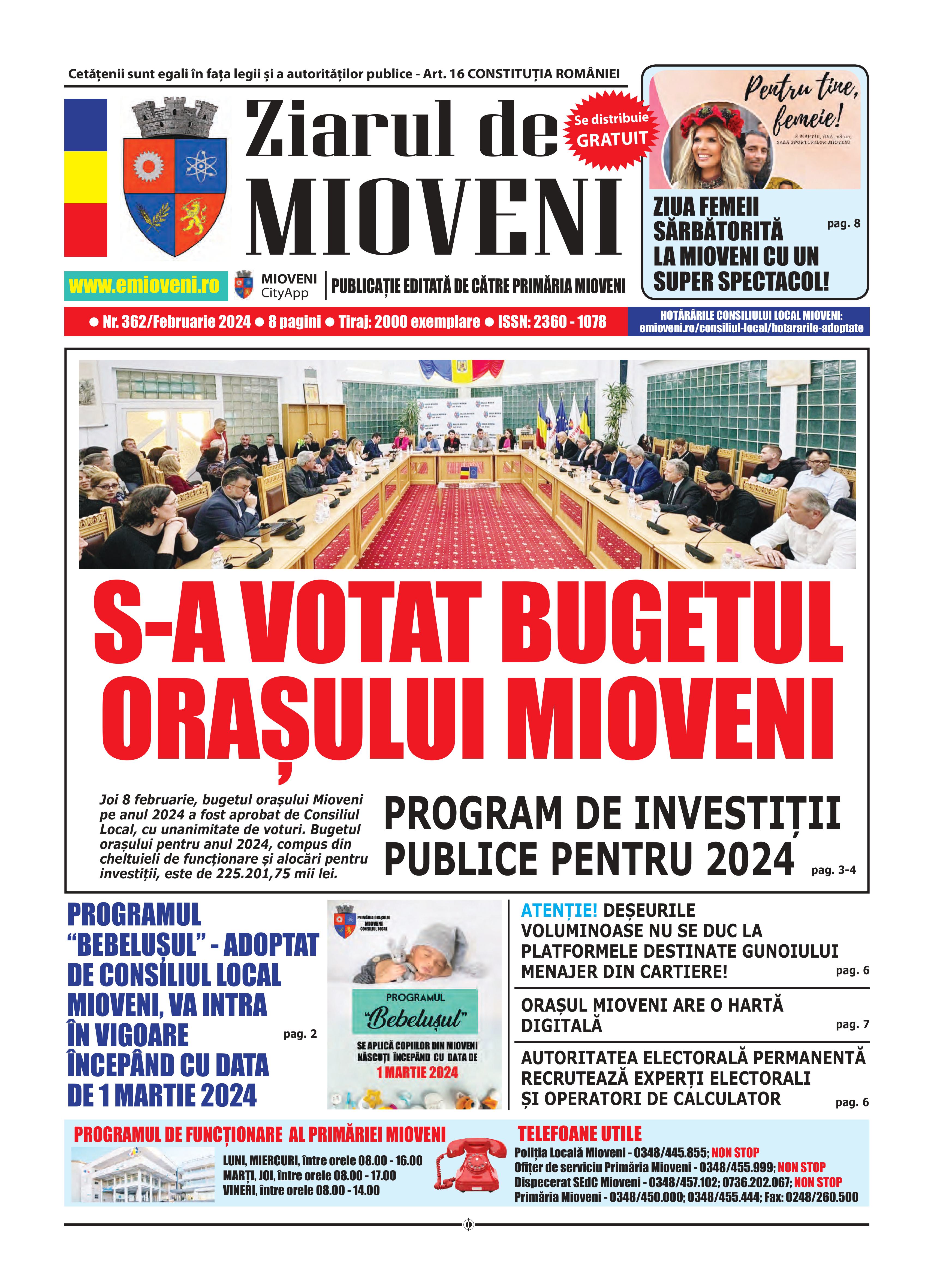 Ziarul de Mioveni nr. 362 - Februarie 2024