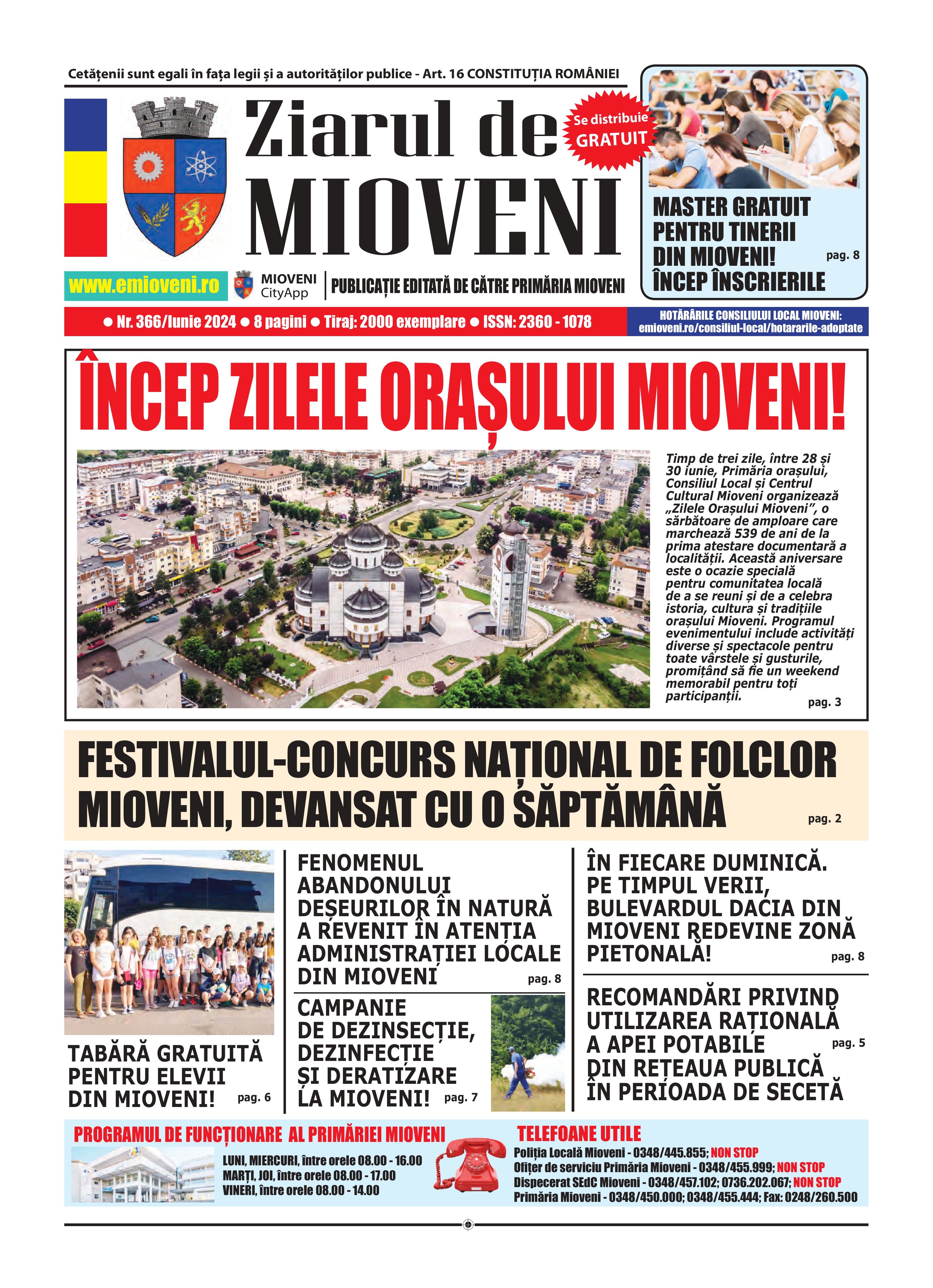 Ziarul de Mioveni nr. 366 - Iunie 2024