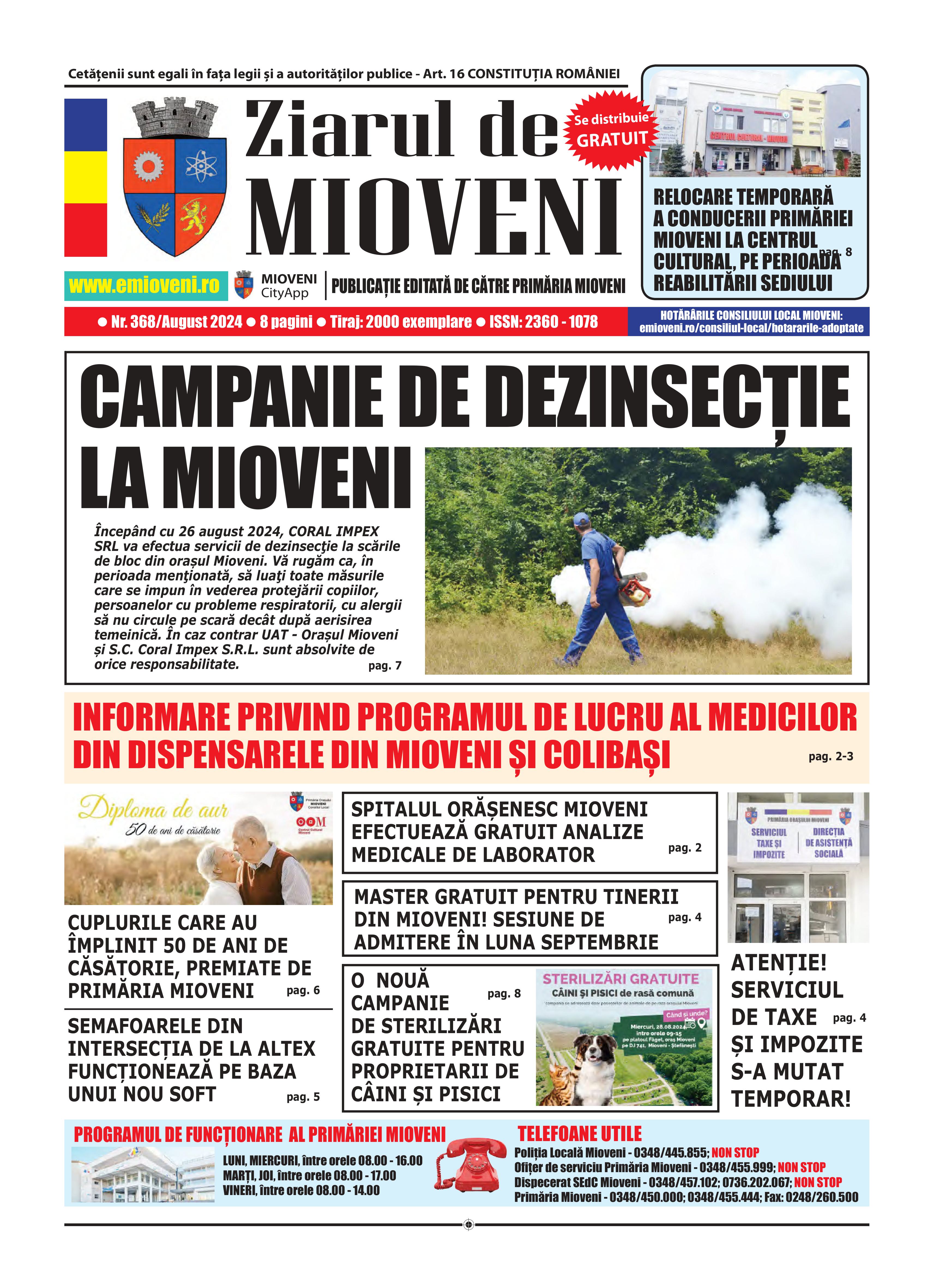Ziarul de Mioveni nr. 368 - August 2024