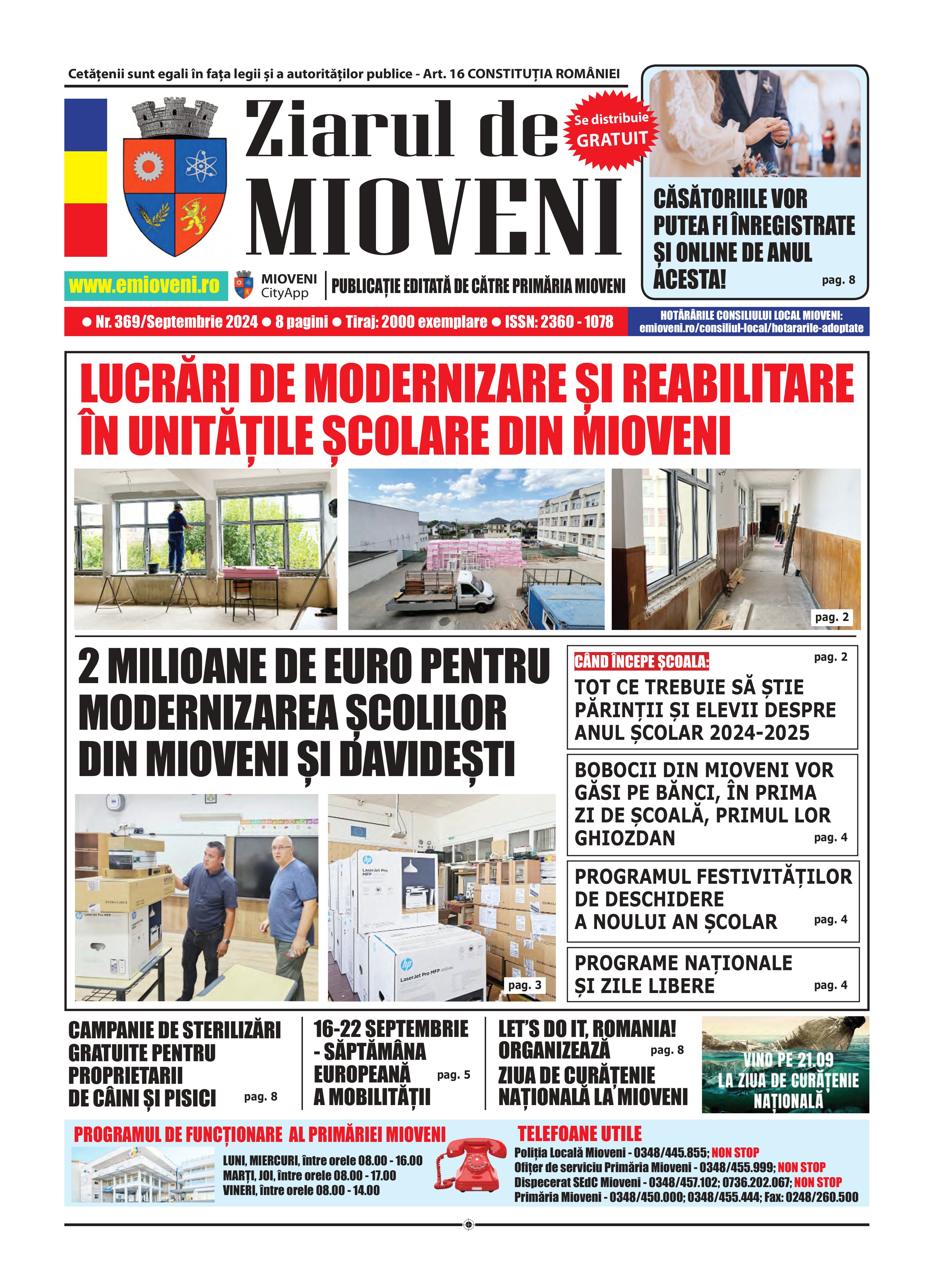 Ziarul de Mioveni nr. 369 - Septembrie 2024